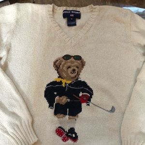 Polo Ralph Lauren vintage bear golf swear